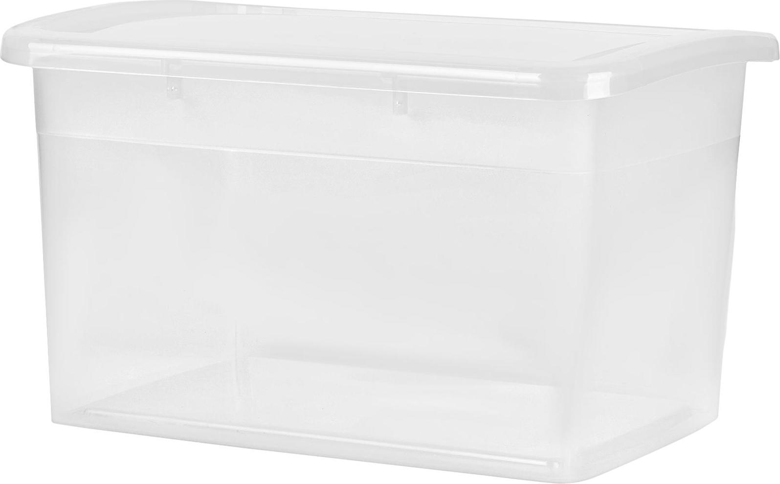 KL250511999 Ящик для хранения Keeplex Laconic 14л 37х27,4х22,2см прозрачный кристалл