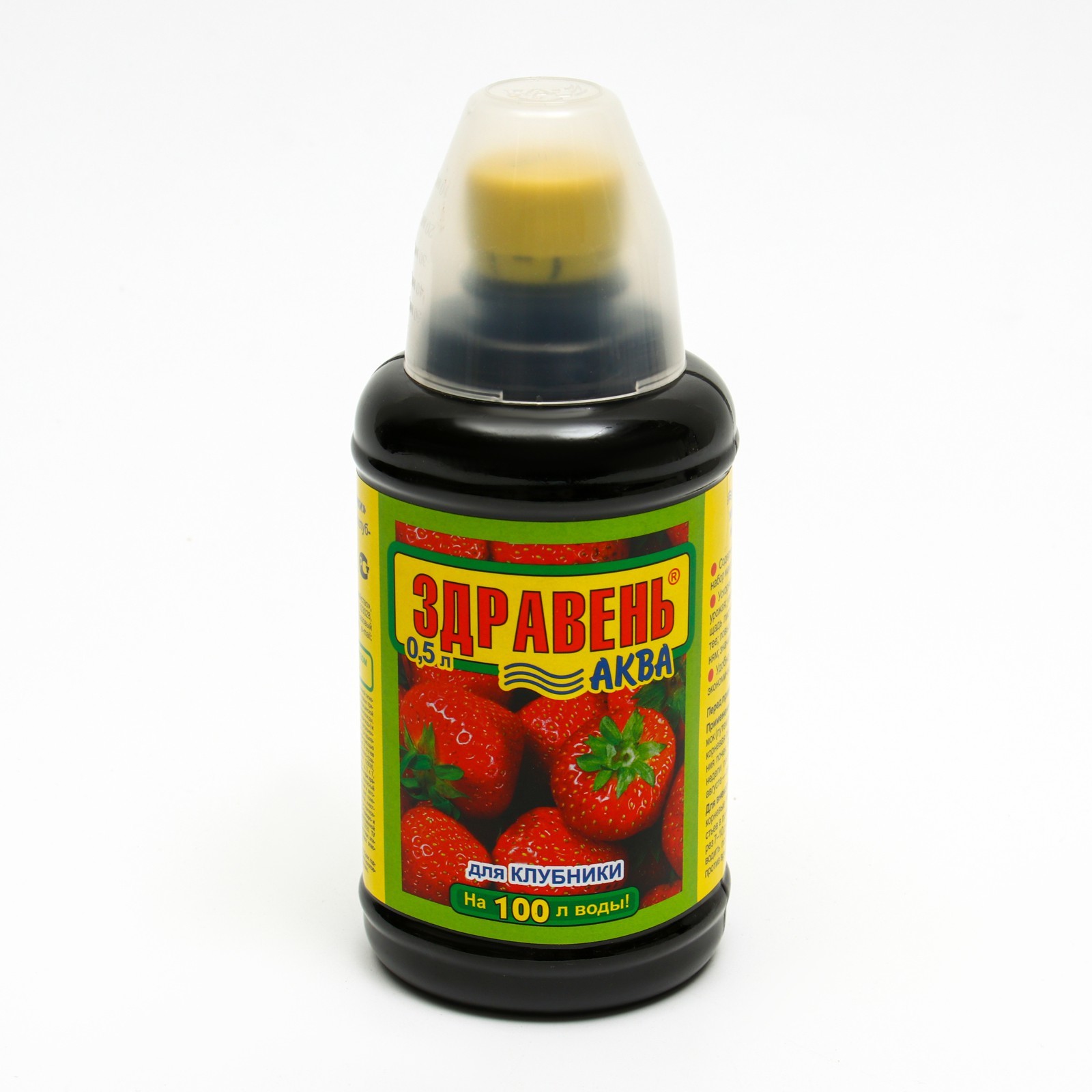 9458891 Удобрение органоминеральное Здравень АКВА Клубника, 0,5 л