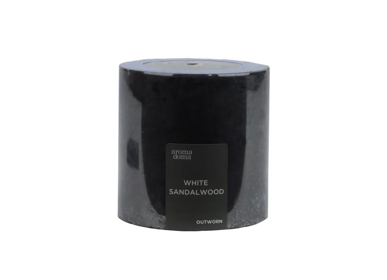 441110 Свеча Outworn Белый сандал 10х10см