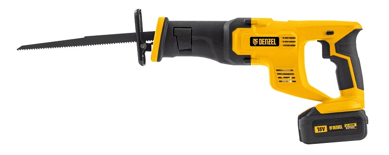 28465 Пила сабельная аккумуляторная CRC-115,  18В Li-Ion Denzel