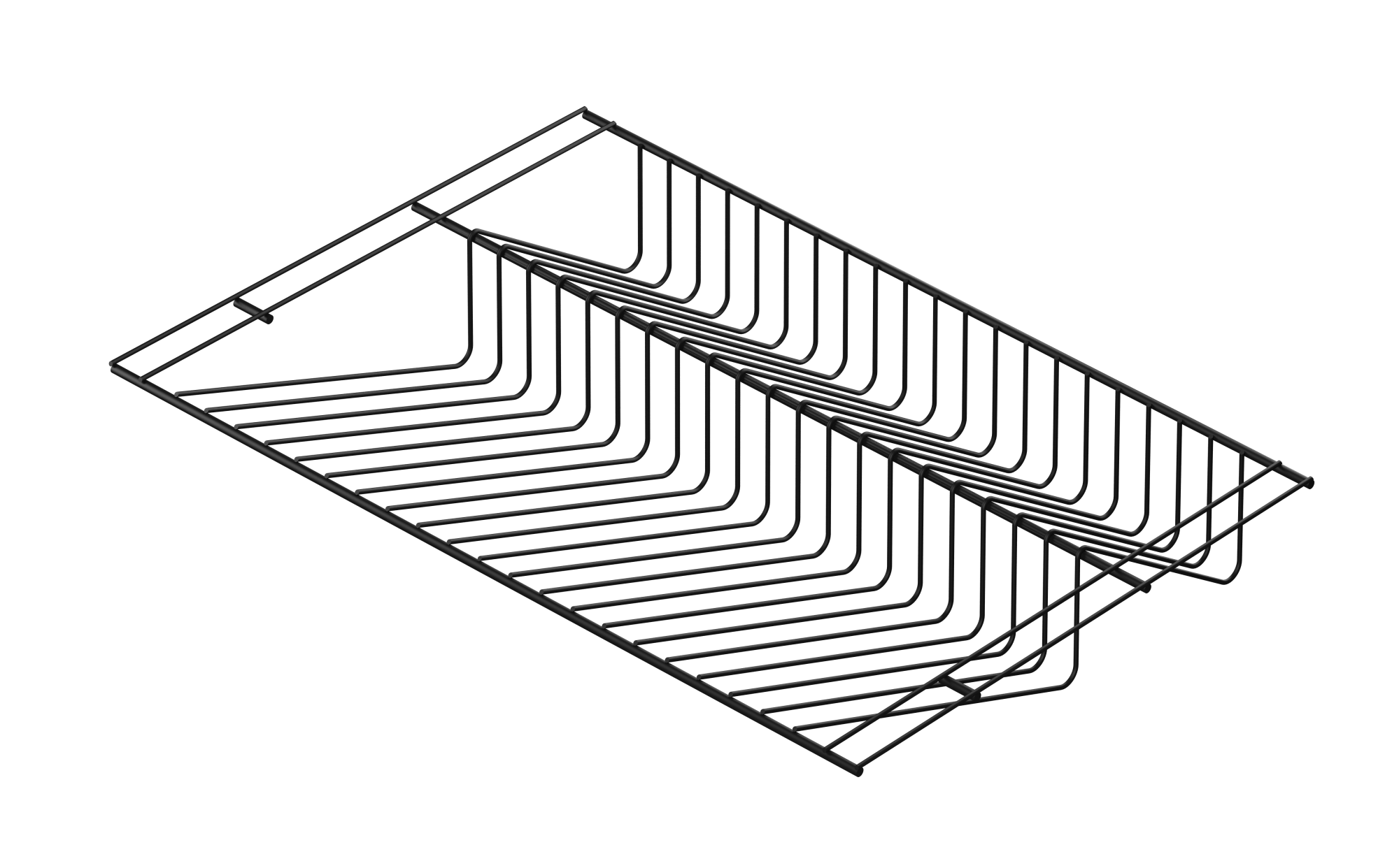 L9442BL Полка для обуви 603х404мм черный