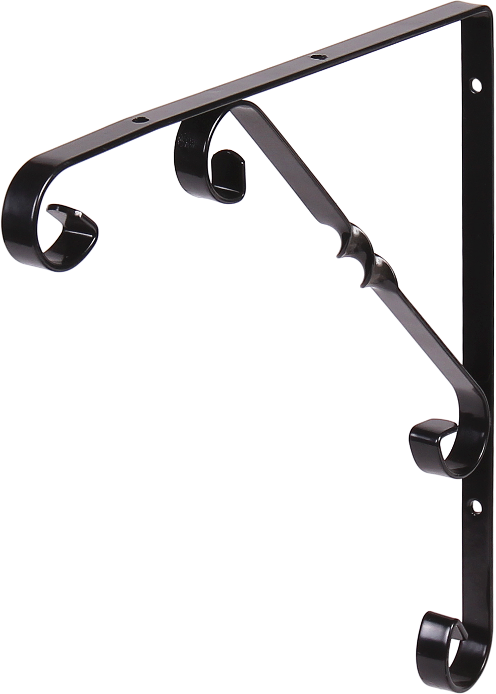 L7410BL Кронштейн орнаментал 250мм ЧЕРНЫЙ