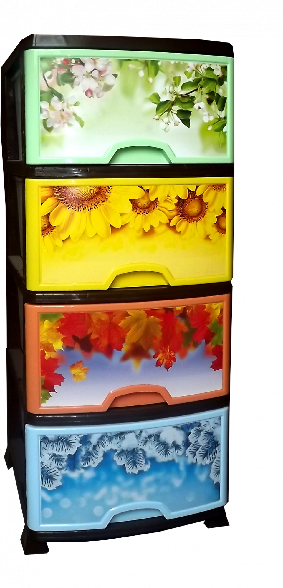 Т94 Комод 4-х секционный Времена Года