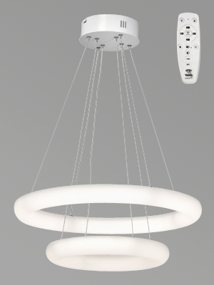 Люстра подвесная V2543DT-0/2S, LED 103Вт, 2700-6500К, 45м2, цвет белый