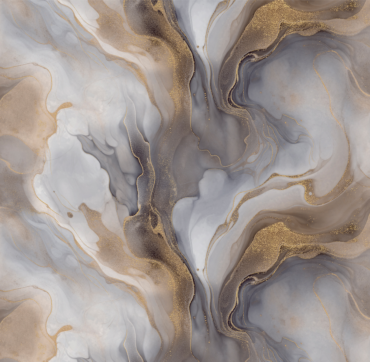 286388 Обои флизелиновые Royal, мотив серые с золотом 1,06х10м