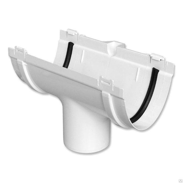 Воронка желоба ПВХ белый