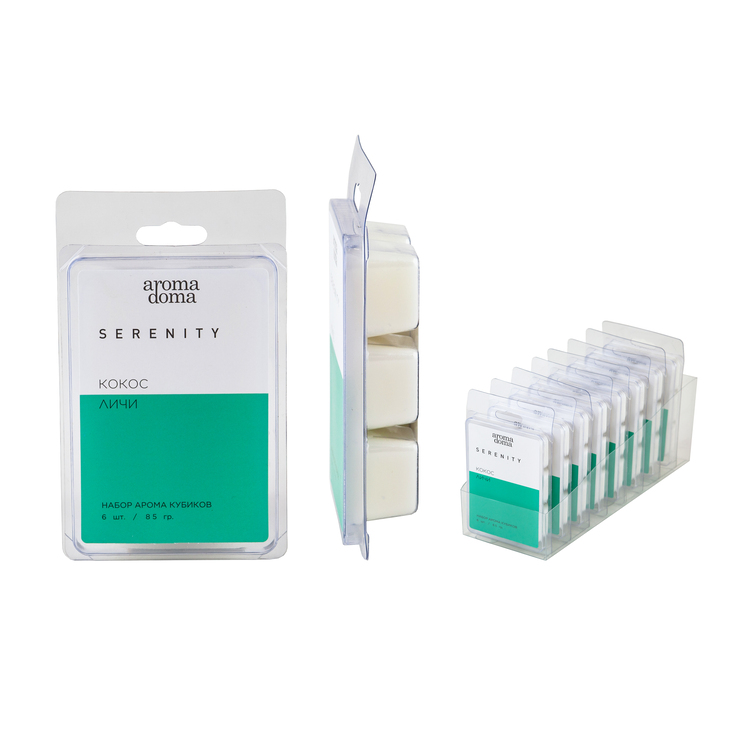 Кубики ароматические  Кокос и личи 6шт