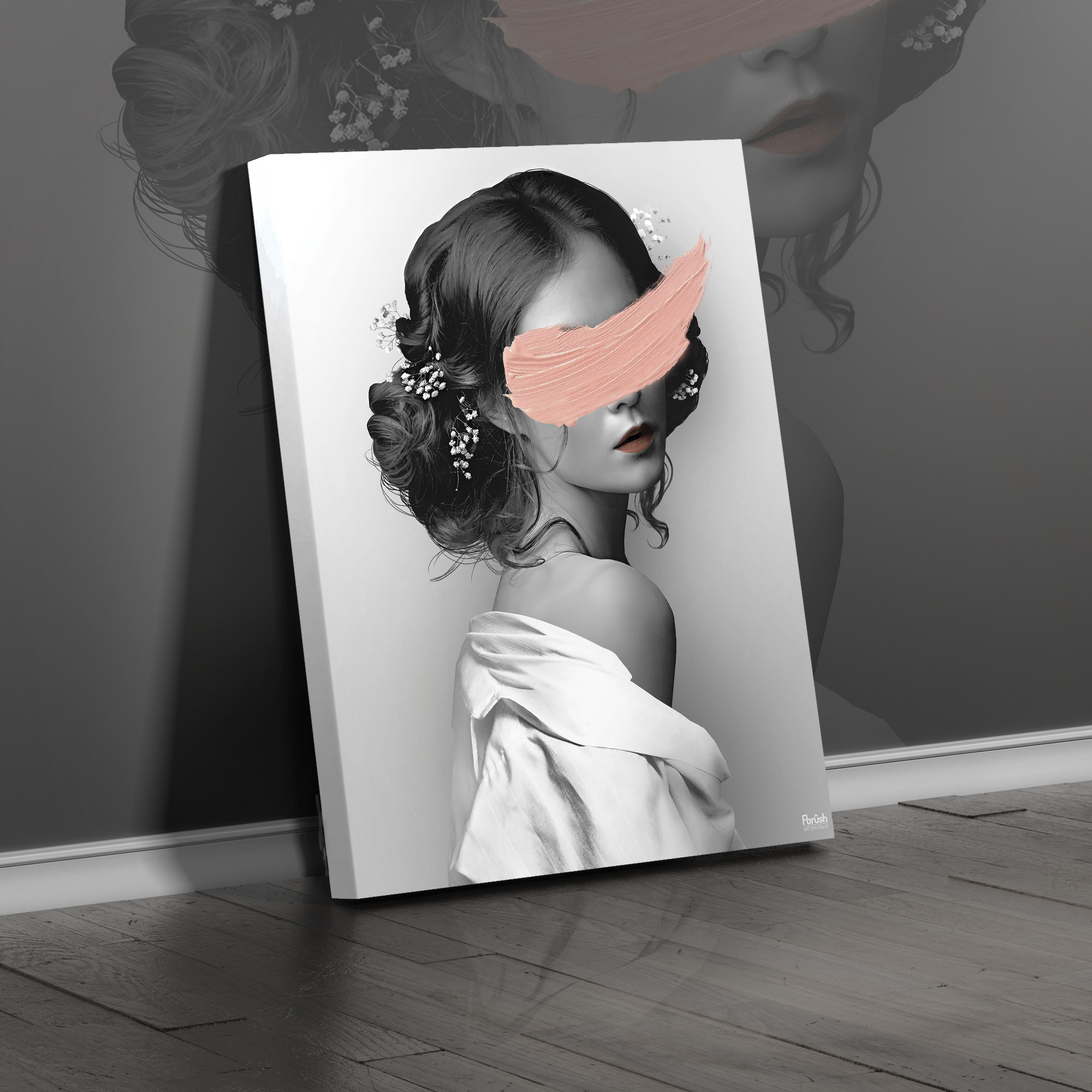 Kt45-13960 Картина Арт девушка 40х50 см.