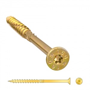 Шуруп 6х120мм самонарезающий по дереву потай (4шт)