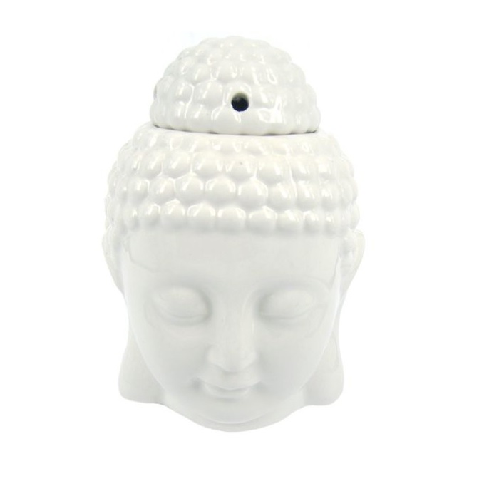 Аромалампа Будда 11см, цвет белый
