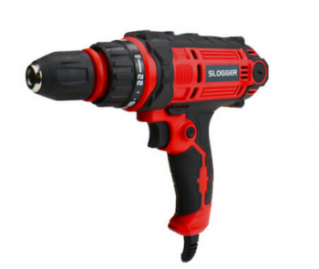 Сетевая дрель-шуруповерт Slogger ED390 390 Вт, 0-400/0-1600 об/мин БЗП+ шестигранный (1/4HEX)