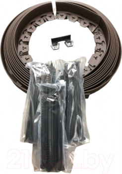 Бордюр NewFix Roll Б-100.04.04-ПП в комплекте с соединителем и крепежными анкерами 