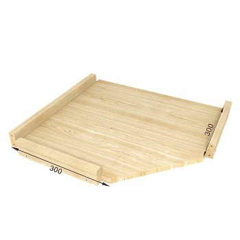 А10702048 Полка угловая 400x400 мм, 2шт