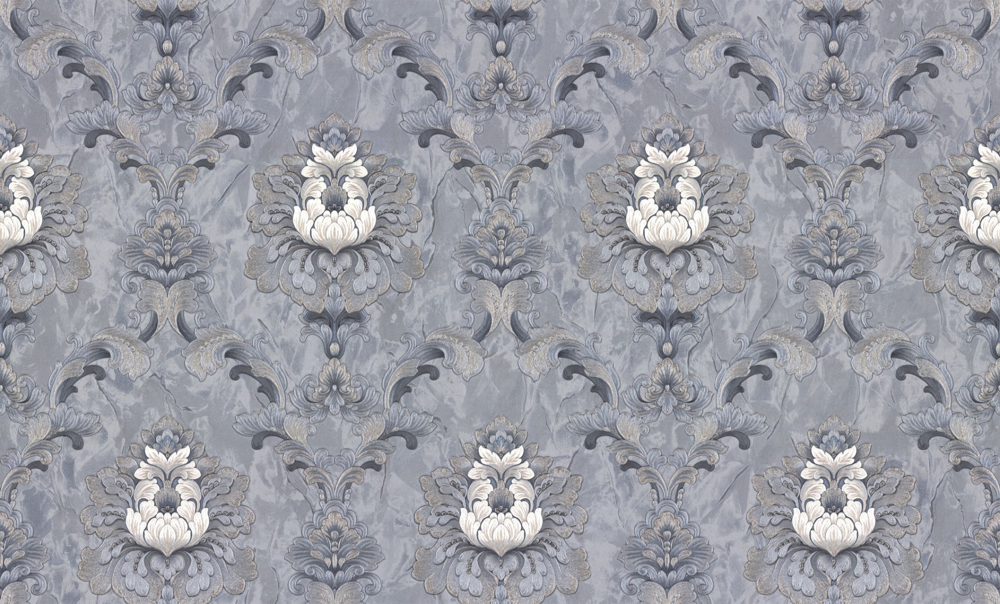 PL72287-44 Обои флизелиновые Bergamo мотив синий 1,06х10,05м