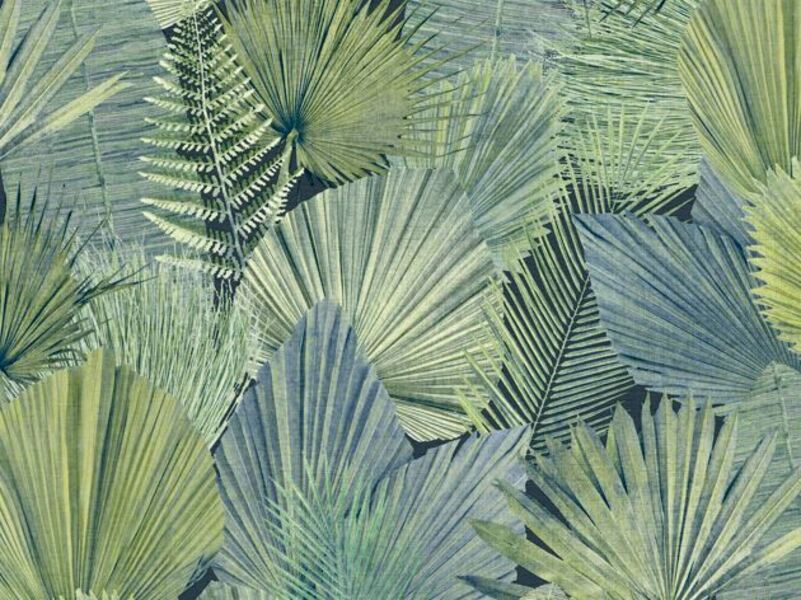 647563 Обои флизелиновые Holiday, мотив зелёный 1,06х10м