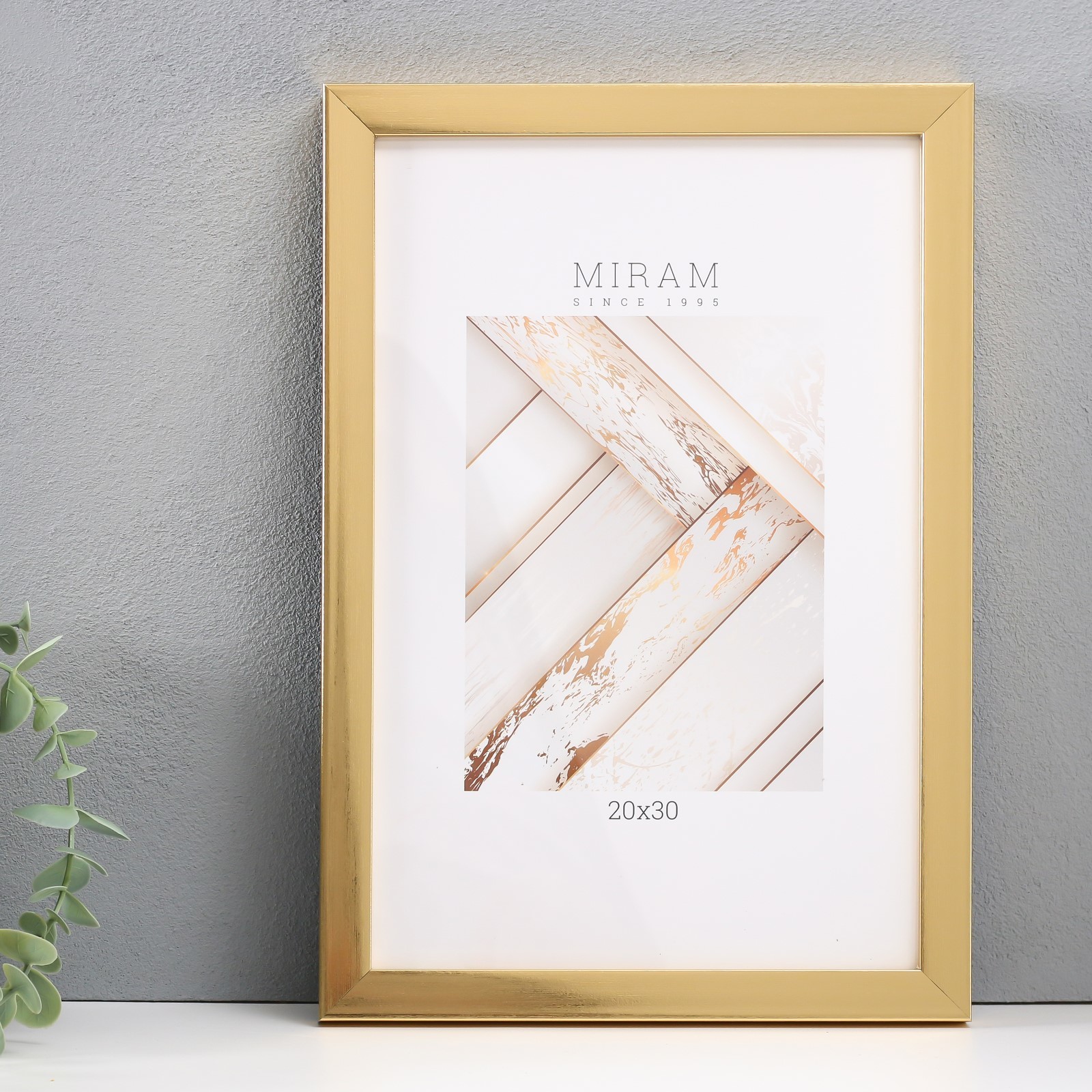 6893880 Фоторамка пластик  Gallery 20х30 см, цвет золото
