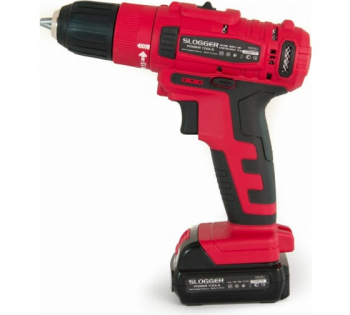 Дрель-шуруповерт аккумуляторный Slogger CD318Li 18В, 2.0 Ач, 50 Нм,  0-350/1350 об/мин. 2 АКБ