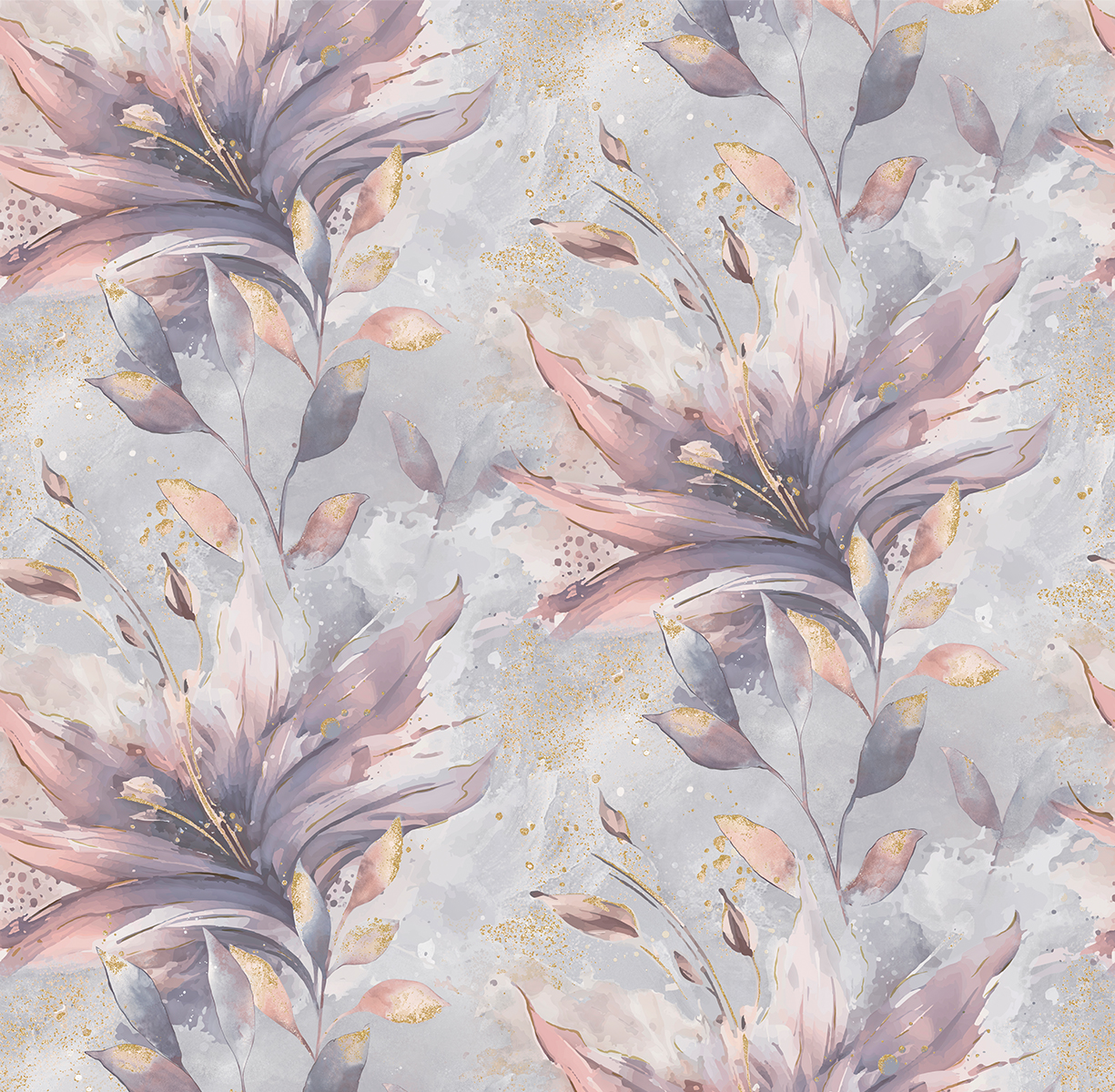 286319 Обои флизелиновые LILLIAN, мотив фиолетовый 1,06х10м