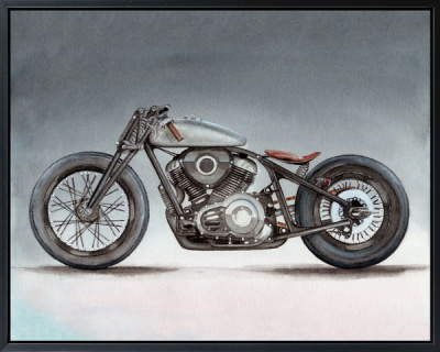 221935XCC Постер Мотоцикл. Боббер 40х50х2,5см