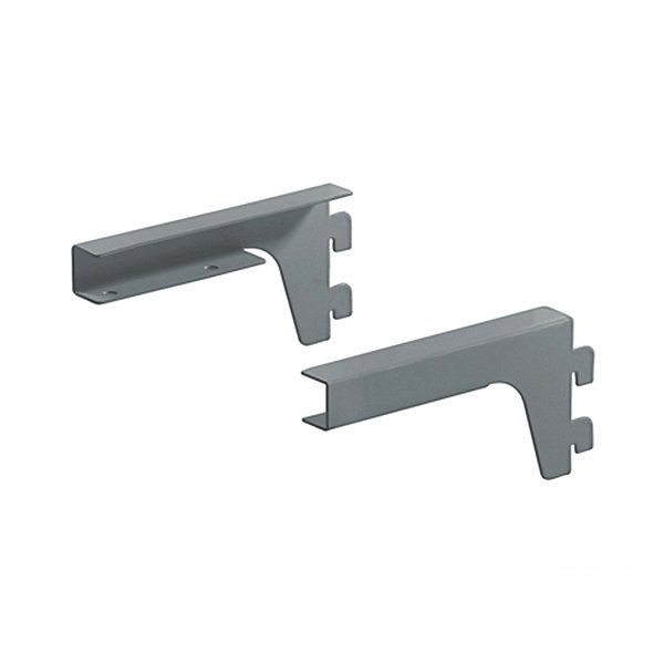 L9096GA Кронштейн для ЛДСП 150 мм (пара) серый