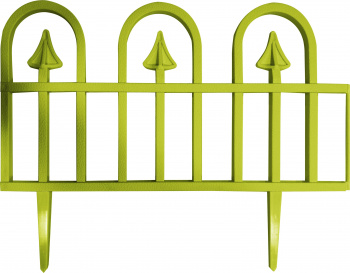 Ограждение садовое InGreen Apollo со стыковочным замком, 4шт. салатовый