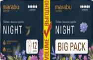Прокладки гигиенические Marabu Botanica ночные 12шт