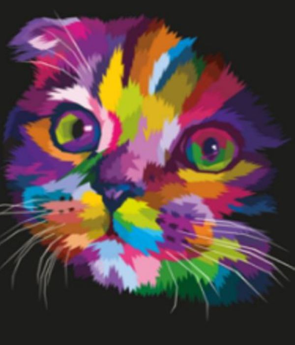 87868 Мозаика алмазная Кошка 20х20 см.
