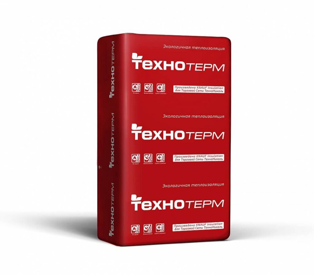 Плита минераловатная ТехноТерм (звукоиз) TS037 Aquastatik 1250х610х100(1-8 шт)