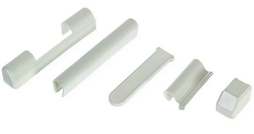 Комплект декор. накладок для петель окон ПВХ (белый 1 шт)