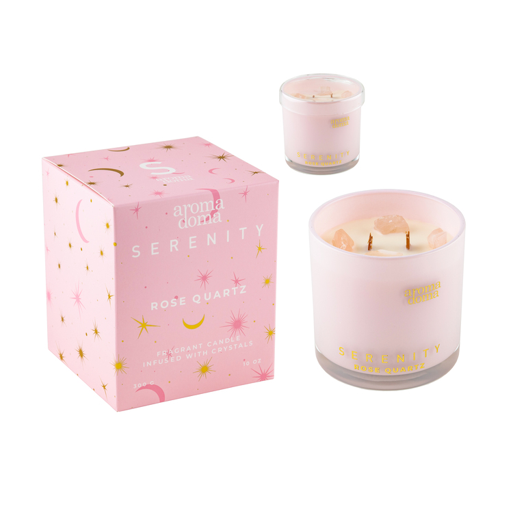 Свеча Serenity Розовый кварц