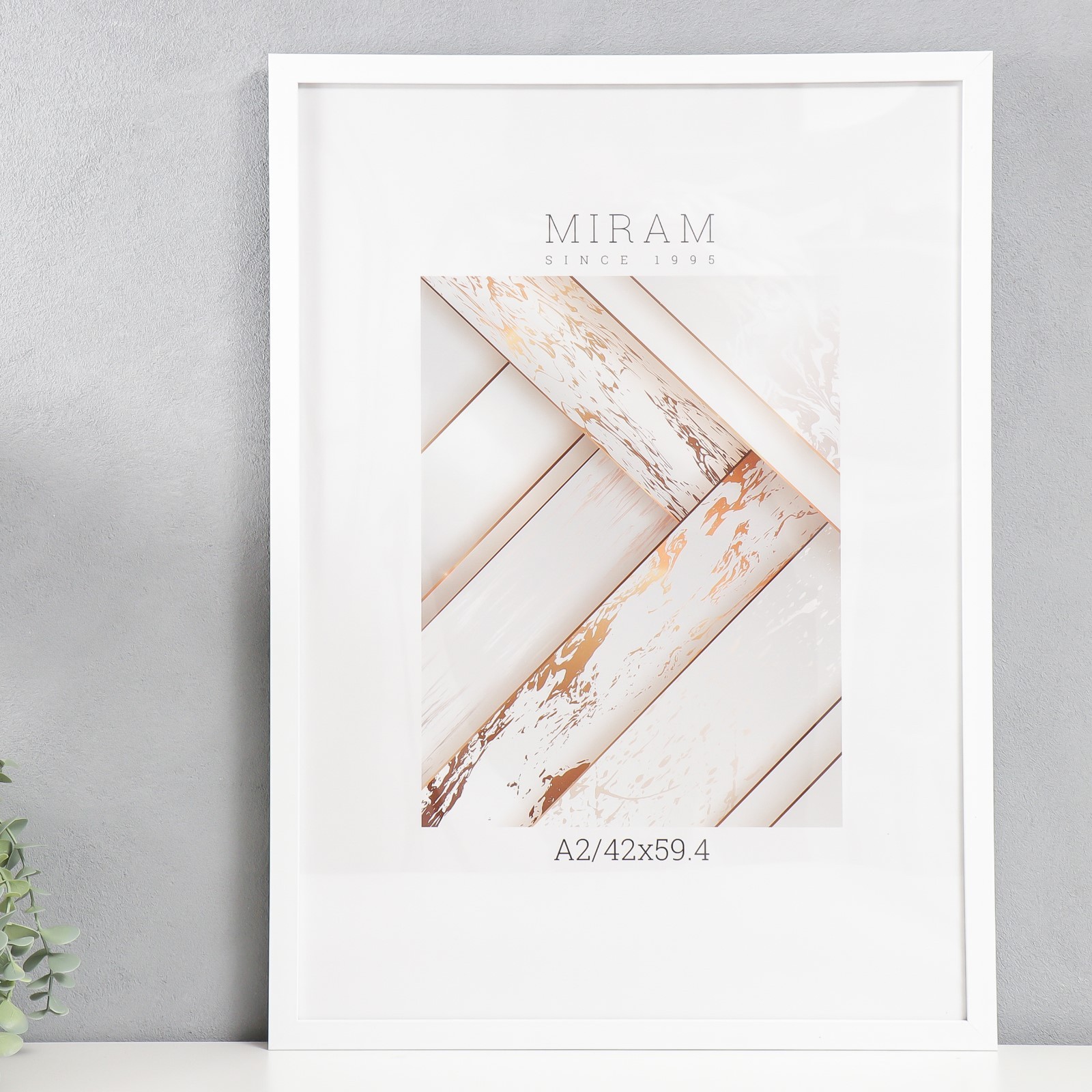 6893992 Фоторамка пластик Gallery 42х59,4 см, цвет белый