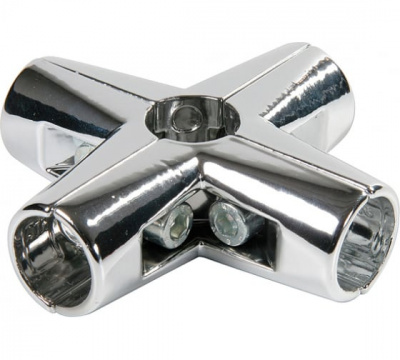 127454 Соединитель 5-ти труб хром (1 шт) Tech-Krep