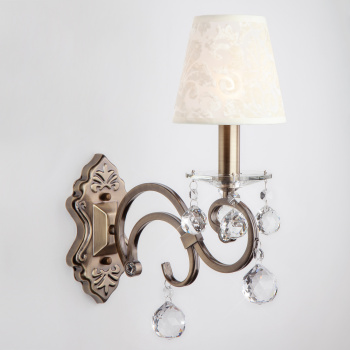 Светильник Бра Хрусталь - 1448/1 античная бронза Strotskis****