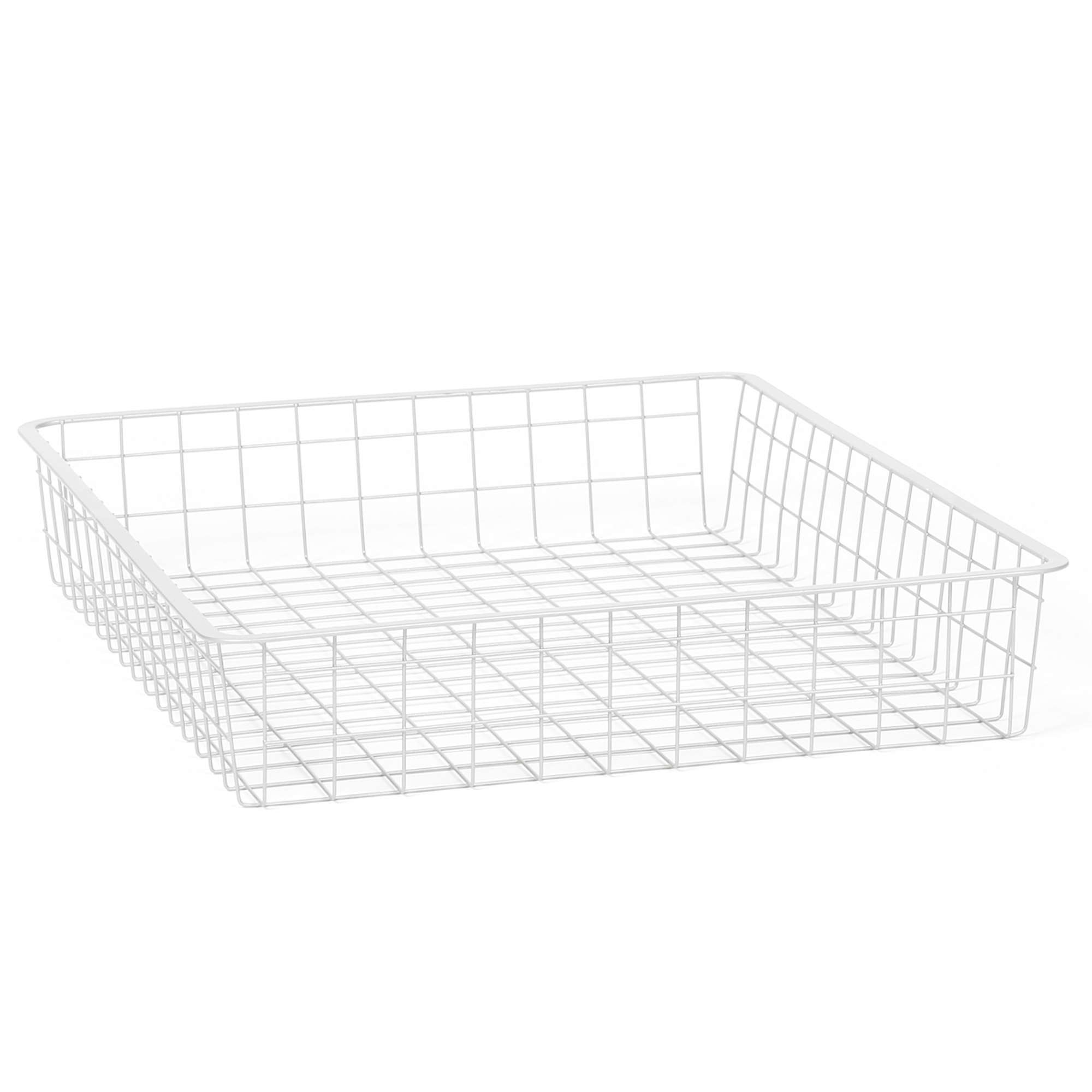 L9529WH(N) Проволочная корзина 555х410х85 белый L9529WH