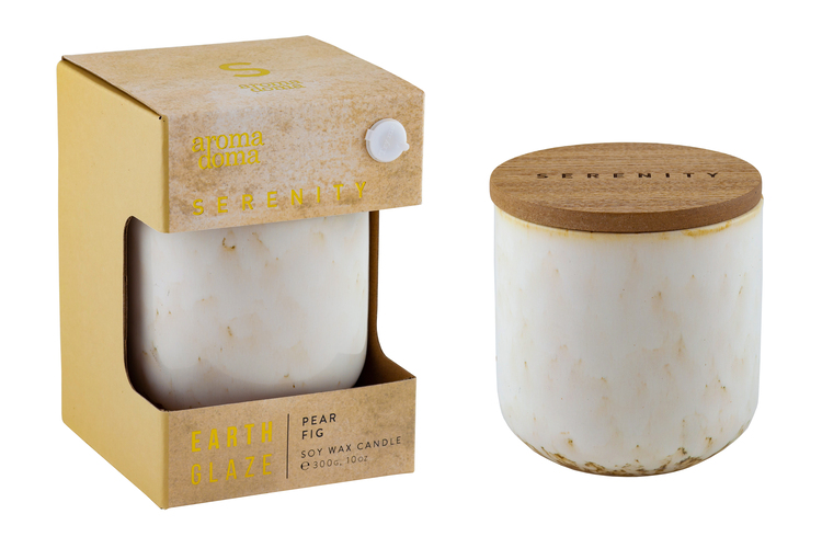 Свеча Serenity Груша & инжир 8,8х8,8х10см