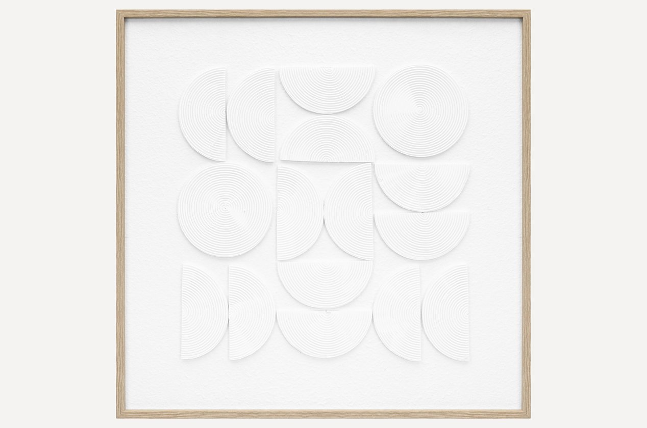 Картина Рельеф-1 White Geometry