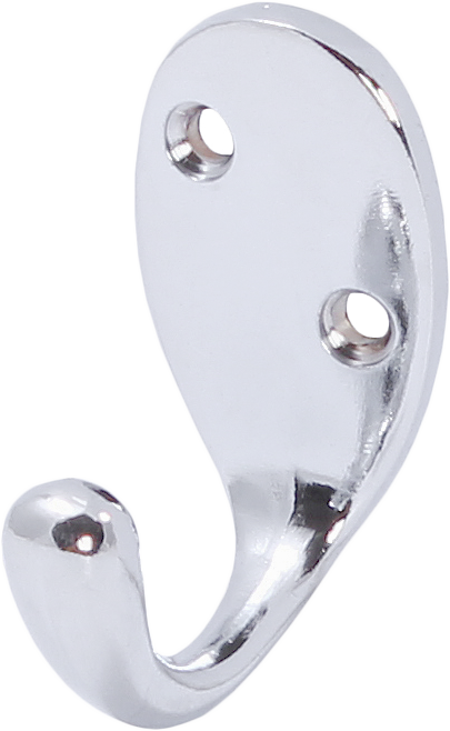 LK0102CH Крючок одинарный, средний, хром