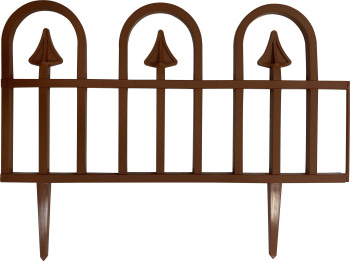Ограждение садовое InGreen Apollo со стыковочным замком, 4шт. терракотовый