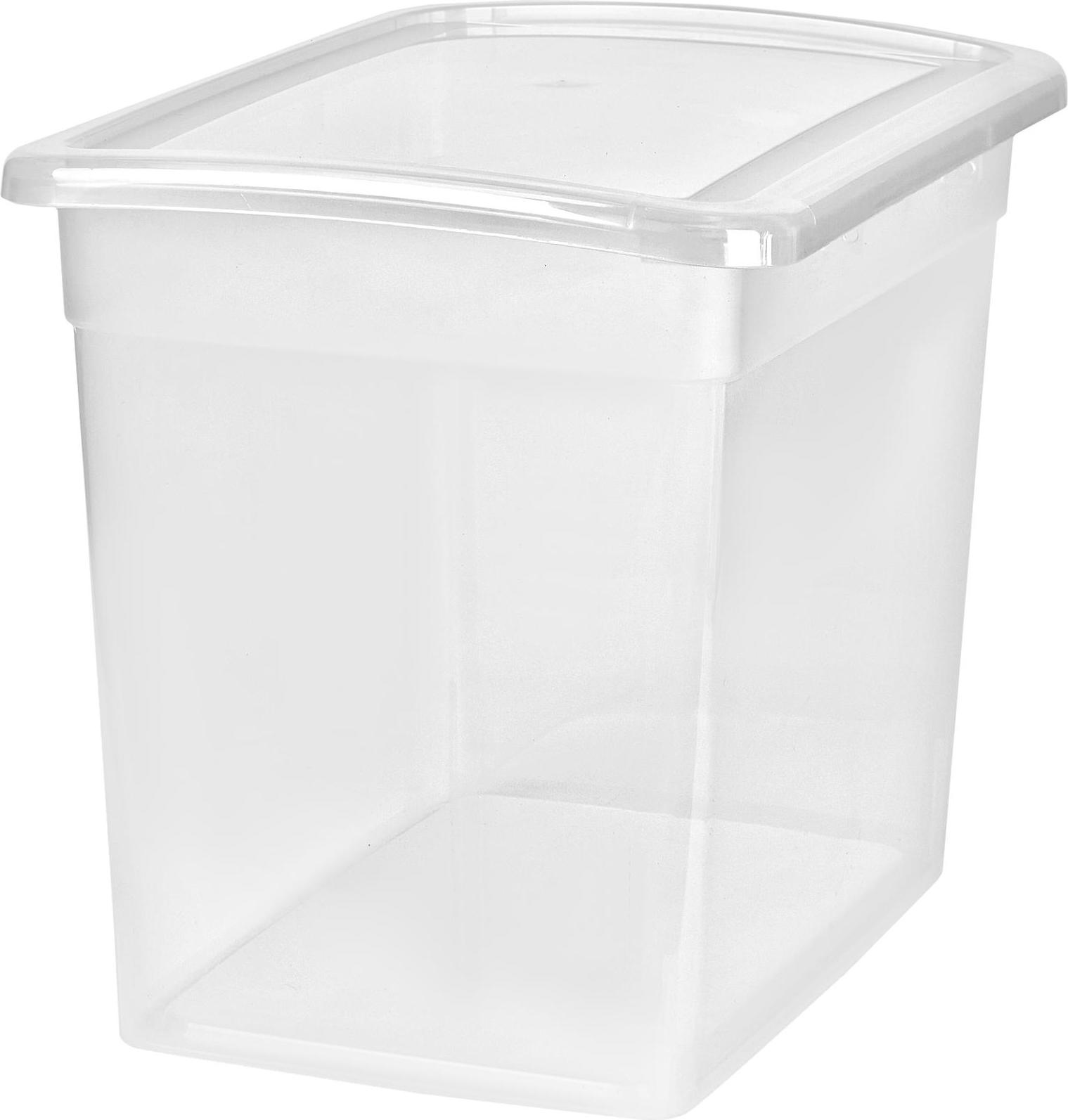 KL250611999 Ящик для хранения Keeplex Laconic 20л 37х27,4х31,3см прозрачный кристалл