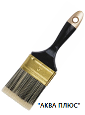Кисть флейц  38мм искусст. щетина  АДМИРАЛ "АКВА ПЛЮС" пласт. ручка