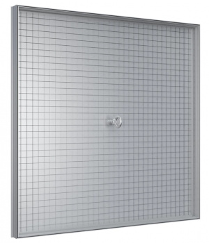 Люк ревизионный D Floor 300х300 напольный скрытый монтаж алюминий EVECS