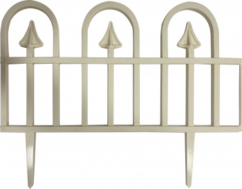 Ограждение садовое InGreen Apollo со стыковочным замком, 4шт. мраморный