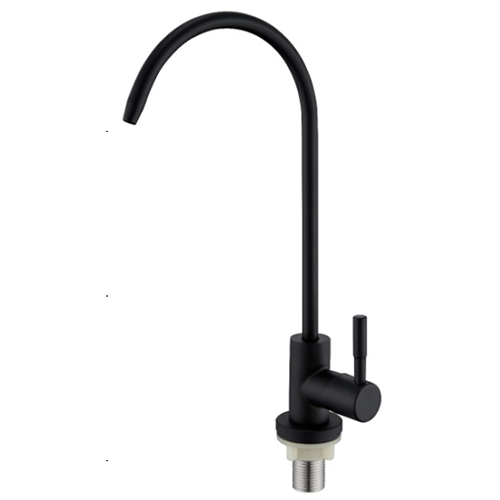 T6203-SH03 Кран для холодной воды одноруч, для фильтра, с высоким изливом, нерж, черный OUTE