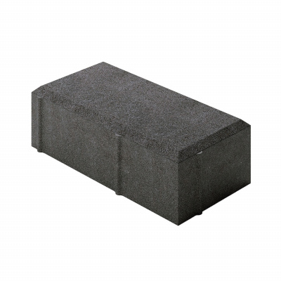 Плитка тротуарная Кирпич 100x200х60 Серый