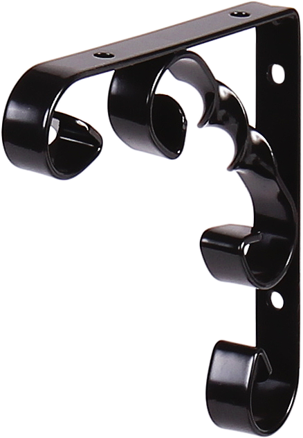 L7404BL Кронштейн орнаментал 100мм ЧЕРНЫЙ