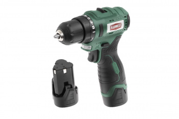 Дрель-шуруповерт аккум. 12В, Hammer ACD12BL бесщеточ, 2x2,0Ач Li-Ion, 0-400/0-1400об/мин, 40Нм, кейс