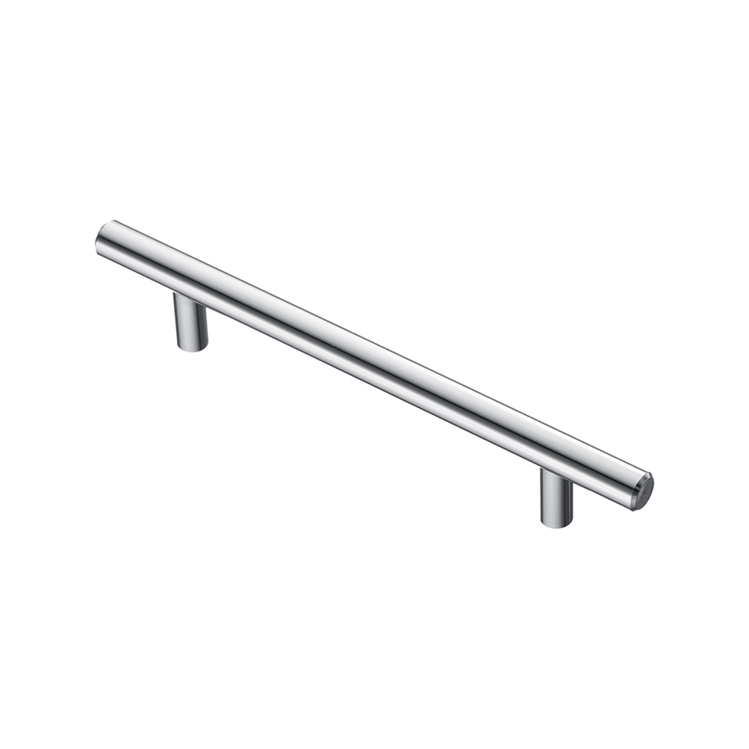 R-3010-128 Ручка-рейлинг 128мм, диаметр 10мм, , Д190 Ш16 В36, хром