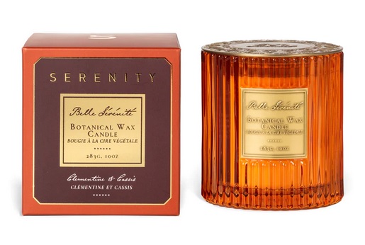 909528 Свеча Serenity Belle serenite Клементин и черная смородина 9х9,5см 2 фитиля