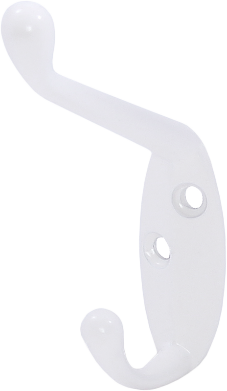 LK0401WH Крючок для пальто и шапки, легкий, белый