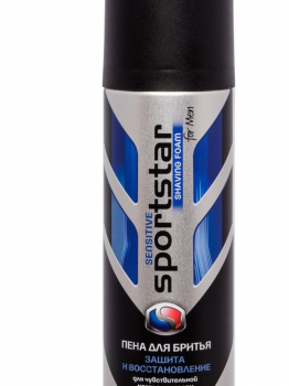 Пена для бритья Sport Star Sensitive для чувствительной кожи с ментолом 200мл